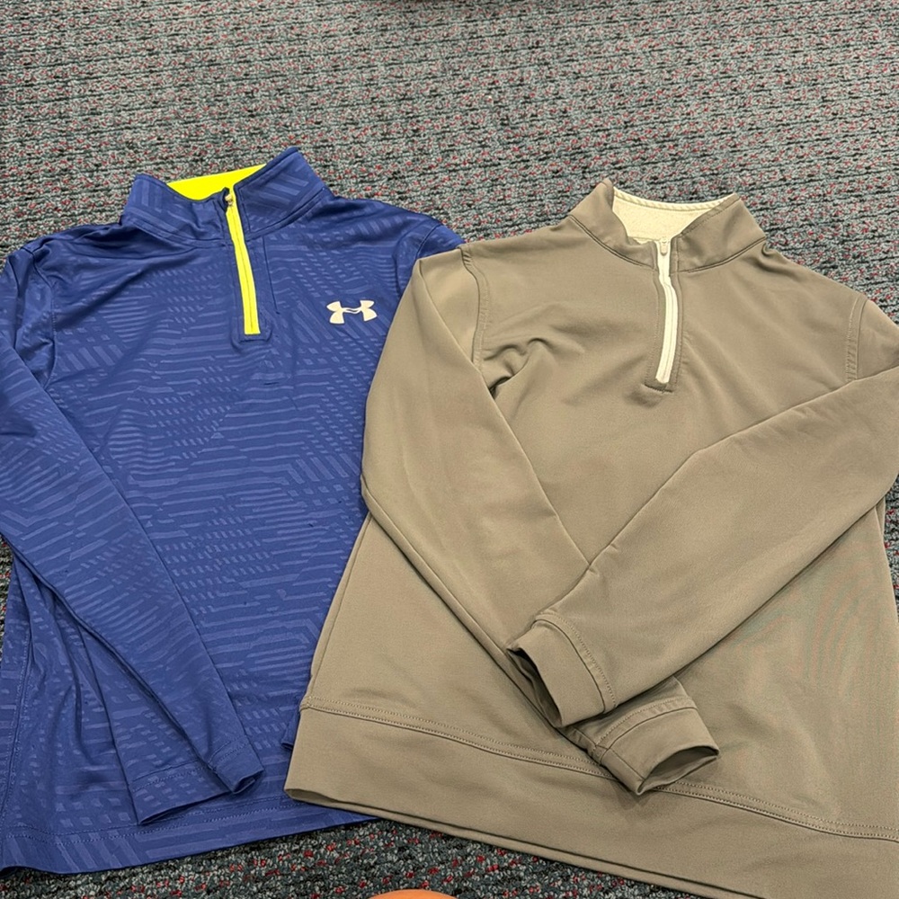 UNDER ARMOUR AND PETER BLAIR QTR ZIP SIZE (8-10)